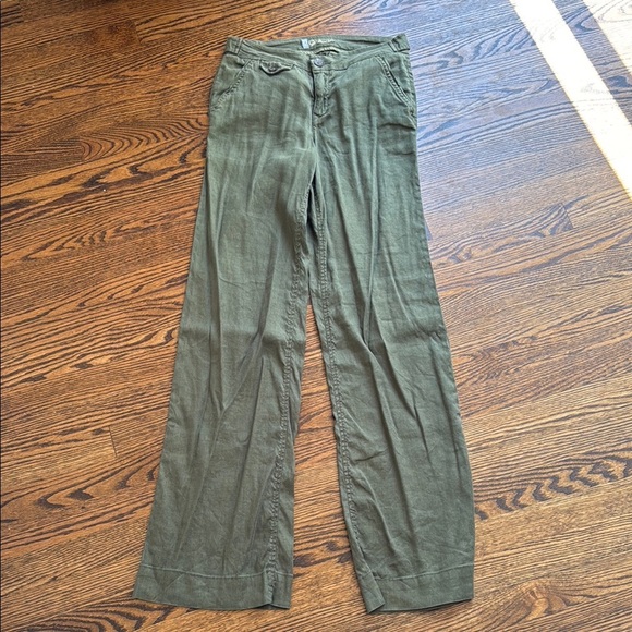 Level 99 Women’s 27 Long Olive Flare Pants - Picture 1 of 4